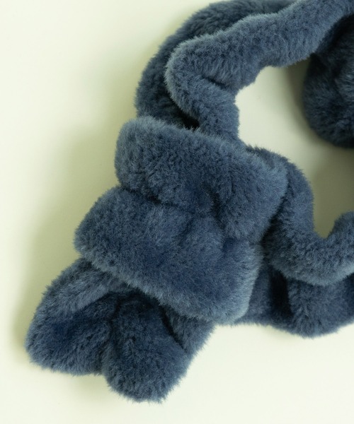 CHILD WOMAN（チャイルドウーマン）の「フェイクファー シャーリングマフラー（マフラー・レディース・ピンク/レッド/ネイビー・FREE）」の9枚目の写真