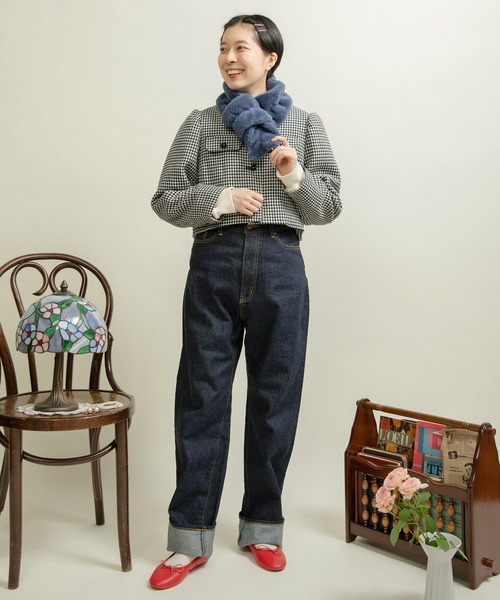 CHILD WOMAN（チャイルドウーマン）の「フェイクファー シャーリングマフラー（マフラー・レディース・ピンク/レッド/ネイビー・FREE）」の12枚目の写真