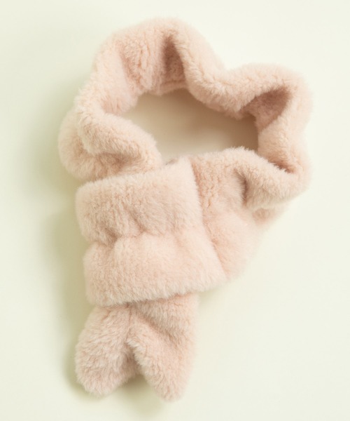 CHILD WOMAN（チャイルドウーマン）の「フェイクファー シャーリングマフラー（マフラー・レディース・ピンク/レッド/ネイビー・FREE）」の21枚目の写真