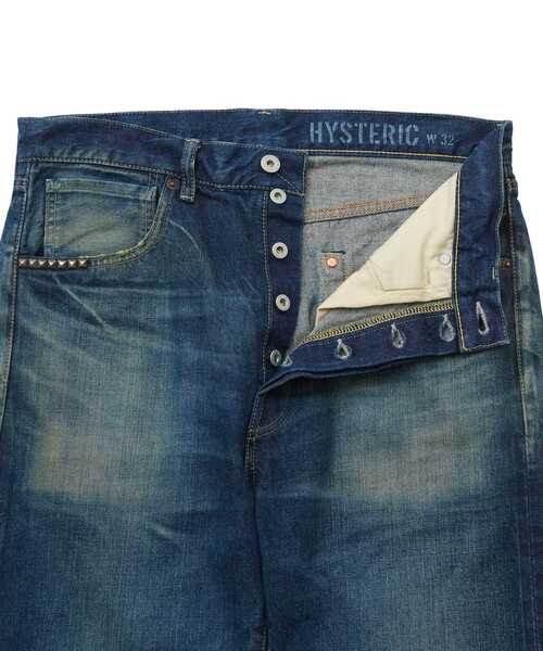 HYSTERIC GLAMOUR(ヒステリックグラマー)の「HRA加工 WW2ストレートデニムパンツ(デニムパンツ・メンズ・ダークインディゴブルー・28inch/29inch/30inch/31inch/32inch/34inch)」の3枚目の写真