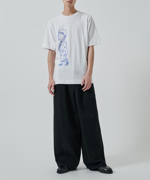 SHINYAKOZUKA（シンヤコヅカ）の「BOY AND GIRL（Tシャツ/カットソー・メンズ・ホワイト/ブラック・MEDIUM/LARGE）」の3枚目の写真