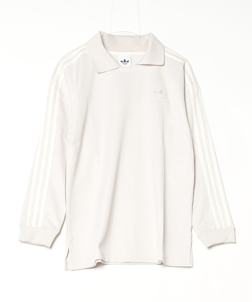 adidas（アディダス）の「ラグビーポロ Rugby Polo / 長袖 ポロシャツ アディダスオリジナルス adidas Originals（ポロシャツ・メンズ・ホワイト/ブラック・3XL/LARGE/MEDIUM/SMALL/X-LARGE/X-SMALL/XX-LARGE）」の3枚目の写真