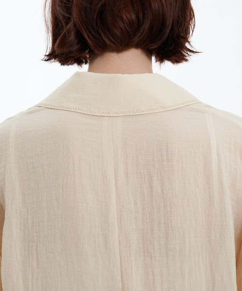 PUBLIC TOKYO（パブリックトウキョウ）の「シアーダブルジャケット（テーラードジャケット・レディース・ブラック/ホワイト・1/2）」の7枚目の写真