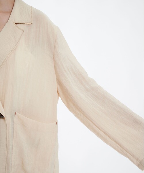 PUBLIC TOKYO（パブリックトウキョウ）の「シアーダブルジャケット（テーラードジャケット・レディース・ブラック/ホワイト・1/2）」の13枚目の写真