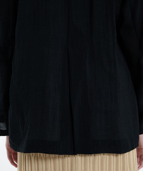 PUBLIC TOKYO（パブリックトウキョウ）の「シアーダブルジャケット（テーラードジャケット・レディース・ブラック/ホワイト・1/2）」の21枚目の写真