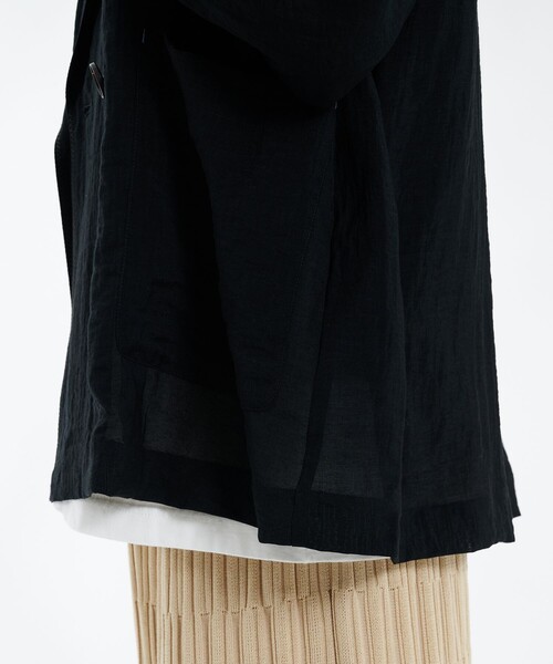 PUBLIC TOKYO（パブリックトウキョウ）の「シアーダブルジャケット（テーラードジャケット・レディース・ブラック/ホワイト・1/2）」の22枚目の写真