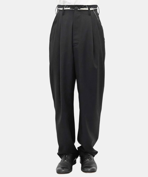 CAMIEL FORTGENS（カミエル フォートへンス）の「【CAMIEL FORTGENS】SUIT PANTS（スラックス・メンズ・ピンク/ブラック・SMALL/XX-SMALL/MEDIUM）」の2枚目の写真