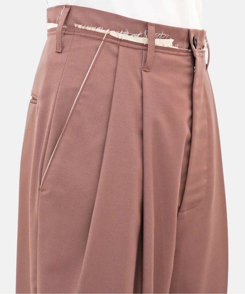 CAMIEL FORTGENS（カミエル フォートへンス）の「【CAMIEL FORTGENS】SUIT PANTS（スラックス・メンズ・ピンク/ブラック・SMALL/XX-SMALL/MEDIUM）」の6枚目の写真