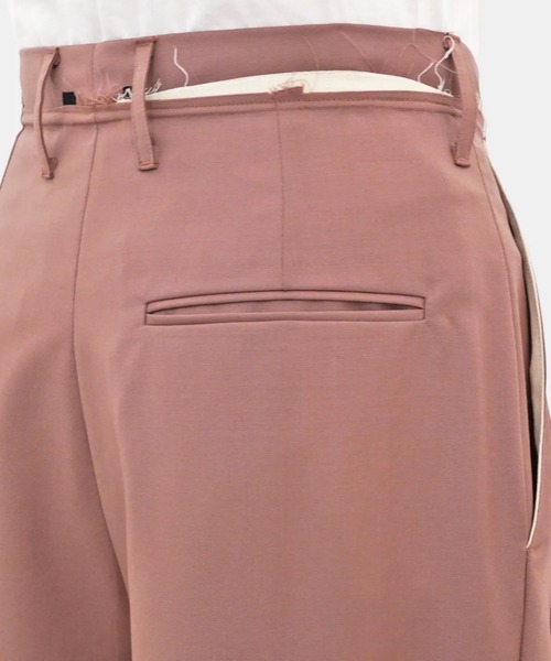 CAMIEL FORTGENS（カミエル フォートへンス）の「【CAMIEL FORTGENS】SUIT PANTS（スラックス・メンズ・ピンク/ブラック・SMALL/XX-SMALL/MEDIUM）」の7枚目の写真