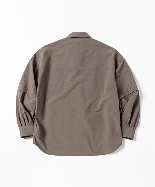meanswhile(ミーンズワイル)の「Detachable Sleeve Snap SH(シャツ/ブラウス・メンズ・チャコール/ベージュ系その他・1(S)/3(L))」の10枚目の写真