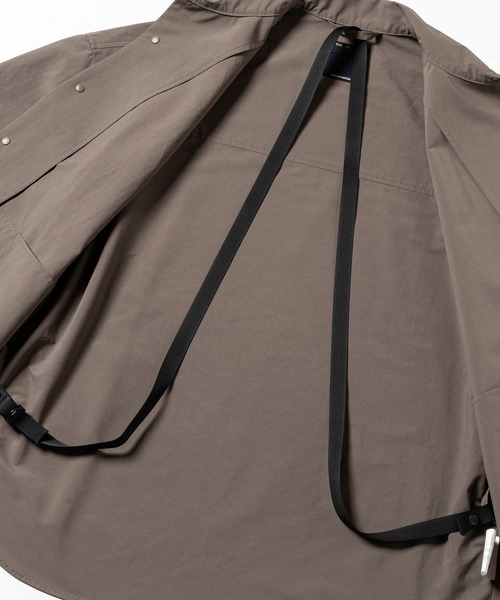 meanswhile(ミーンズワイル)の「Detachable Sleeve Snap SH(シャツ/ブラウス・メンズ・チャコール/ベージュ系その他・1(S)/3(L))」の15枚目の写真