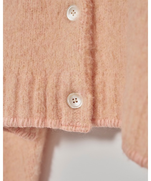 TODAYFUL Brashed Knit Cardigan ピンク TODAYFUL（トゥデイフル）の「Brashed Knit Cardigan（カーディガン