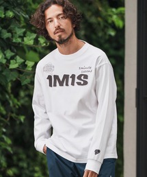 1minute 1second | mlt5293-speech bubble and logo print long sleeve t-shirt プリントロンT(Tシャツ/カットソー)