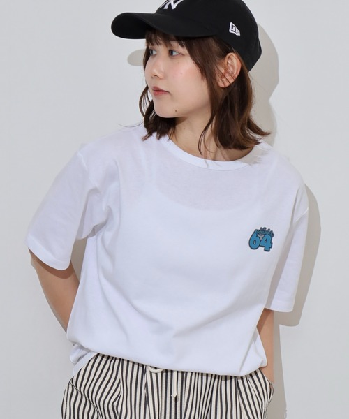 Arinomama(アリノママ)の「ナンバープリントオーバーサイズTシャツ(Tシャツ/カットソー・レディース・ブラック/スミクロ/オフホワイト/グレイッシュベージュ・FREE)」の8枚目の写真