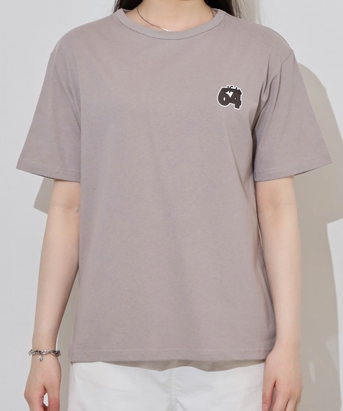 Arinomama(アリノママ)の「ナンバープリントオーバーサイズTシャツ(Tシャツ/カットソー・レディース・ブラック/スミクロ/オフホワイト/グレイッシュベージュ・FREE)」の16枚目の写真
