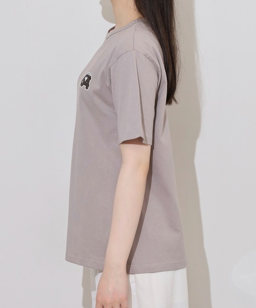 Arinomama(アリノママ)の「ナンバープリントオーバーサイズTシャツ(Tシャツ/カットソー・レディース・ブラック/スミクロ/オフホワイト/グレイッシュベージュ・FREE)」の17枚目の写真