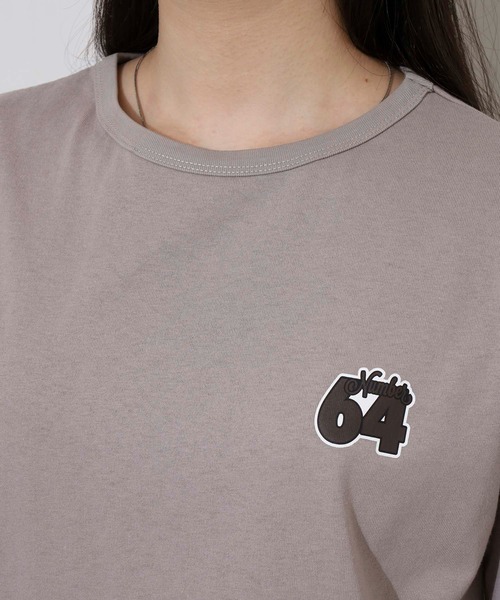 Arinomama(アリノママ)の「ナンバープリントオーバーサイズTシャツ(Tシャツ/カットソー・レディース・ブラック/スミクロ/オフホワイト/グレイッシュベージュ・FREE)」の19枚目の写真