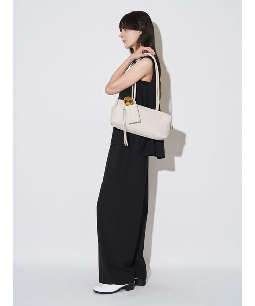 ELENDEEK(エレンディーク)の「ジョーゼットリラックスパンツ【セットアップ対応】(その他パンツ・レディース・グリーン/ブラック/オフホワイト・01/02)」の14枚目の写真