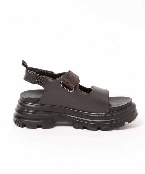 LEPSIM（レプシィム）の「厚底2ベルトサンダル　573185（サンダル・レディース・ブラック/ダークブラウン・MEDIUM/LARGE）」の18枚目の写真