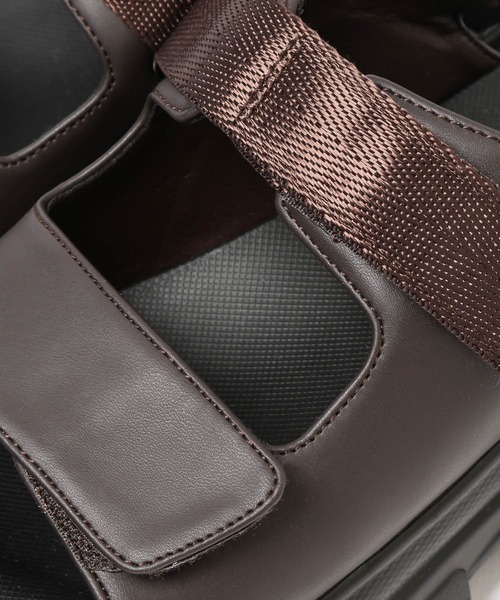 LEPSIM（レプシィム）の「厚底2ベルトサンダル　573185（サンダル・レディース・ブラック/ダークブラウン・MEDIUM/LARGE）」の3枚目の写真