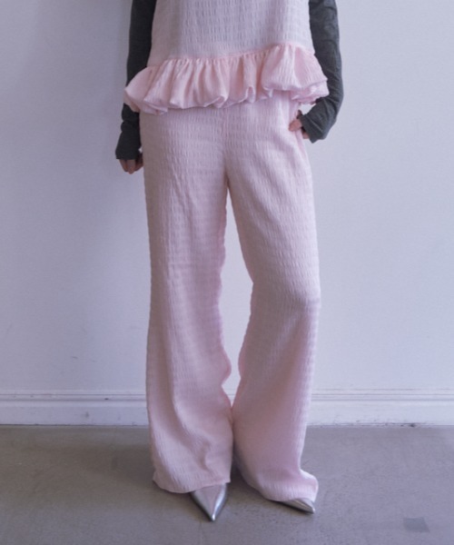 dreamy satin wide pants（その他パンツ）｜HONEY MI HONEY（ハニー  