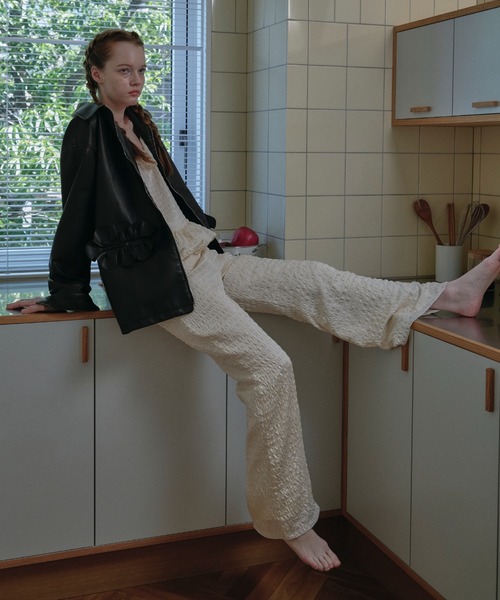 HONEY MI HONEY(ハニーミーハニー)の「dreamy satin wide pants(その他パンツ・レディース・オフホワイト/ブラック/ピンク・FREE)」の8枚目の写真