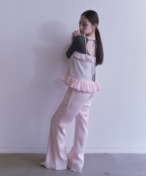 HONEY MI HONEY(ハニーミーハニー)の「dreamy satin wide pants(その他パンツ・レディース・オフホワイト/ブラック/ピンク・FREE)」の16枚目の写真