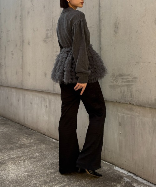 HONEY MI HONEY(ハニーミーハニー)の「dreamy satin wide pants(その他パンツ・レディース・オフホワイト/ブラック/ピンク・FREE)」の19枚目の写真
