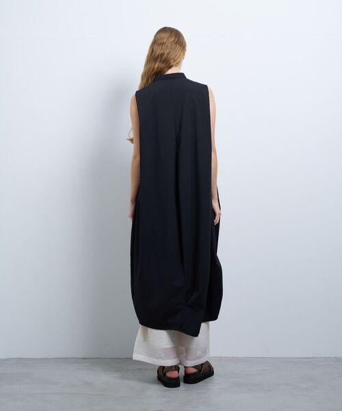 LANVIN en Bleu（ランバンオンブルー）の「ソフトタイプライターコクーンワンピース（ワンピース・レディース・グレー/カーキ/ネイビー・36/38）」の6枚目の写真