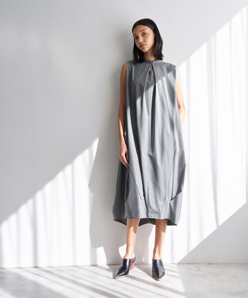 ソフトタイプライターコクーンワンピース（ワンピース）｜LANVIN en