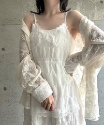 fiere（フィエール）の「ティアードロングキャミワンピース（ワンピース）」