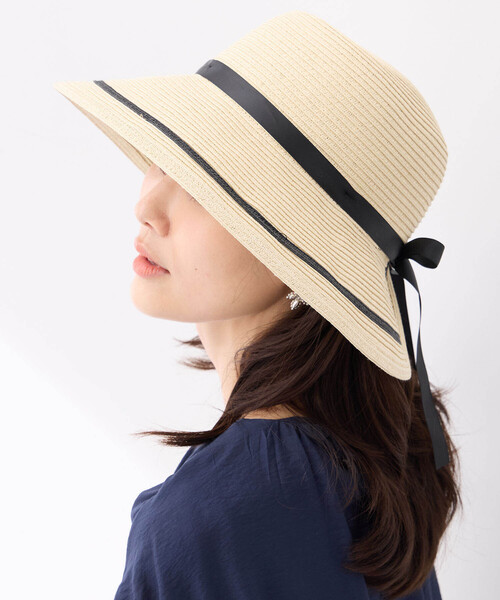 Petit Honfleur（プチオンフルール）の「リボンハット（ハット・レディース・モカ/ベージュ・フリー）」の4枚目の写真