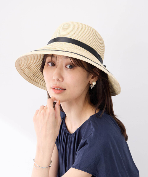 Petit Honfleur（プチオンフルール）の「リボンハット（ハット・レディース・モカ/ベージュ・フリー）」の5枚目の写真