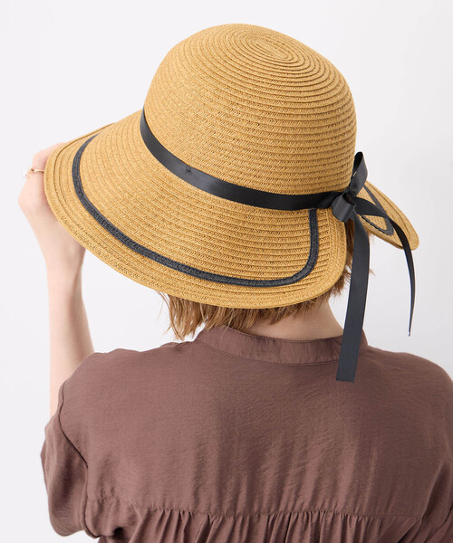 Petit Honfleur（プチオンフルール）の「リボンハット（ハット・レディース・モカ/ベージュ・フリー）」の8枚目の写真