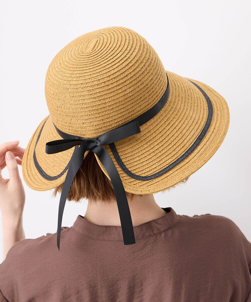 Petit Honfleur（プチオンフルール）の「リボンハット（ハット・レディース・モカ/ベージュ・フリー）」の9枚目の写真