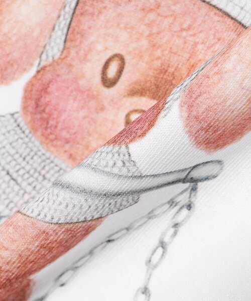 BEAMS T（ビームスティー）の「Hi Bridge Books / Dog T-shirt（Tシャツ/カットソー・メンズ・ホワイト・XS/S/L/M）」の7枚目の写真