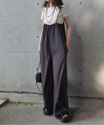 camisole salopette pants set /ワイドキャミソールサロペットパンツセット
