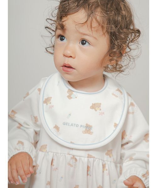 gelato pique（ジェラートピケ）の「【BABY】ベビーベアスタイ（スタイ/よだれかけ・キッズ・オフホワイト・F）」の8枚目の写真