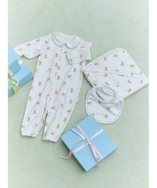 gelato pique（ジェラートピケ）の「【BABY】ベビーベアスタイ（スタイ/よだれかけ・キッズ・オフホワイト・F）」の7枚目の写真