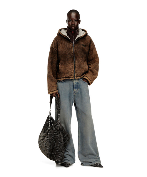 DIESEL(ディーゼル)の「ウィメンズ ホーボーバッグ CHARM-D CHARM-D HOBO(ショルダーバッグ・レディース・ブラック・UNI)」の7枚目の写真