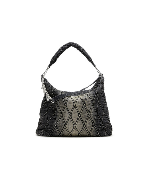 DIESEL(ディーゼル)の「ウィメンズ ホーボーバッグ CHARM-D CHARM-D HOBO(ショルダーバッグ・レディース・ブラック・UNI)」の8枚目の写真