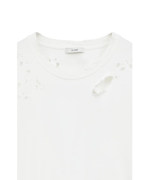CLANE/クラネ/CRUSH DESIGN OVER TEE（Tシャツ/カットソー
