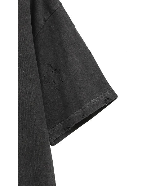 CLANE（クラネ）の「CLANE/クラネ/CRUSH DESIGN OVER TEE（Tシャツ/カットソー・レディース・チャコールグレー/ホワイト・1）」の12枚目の写真