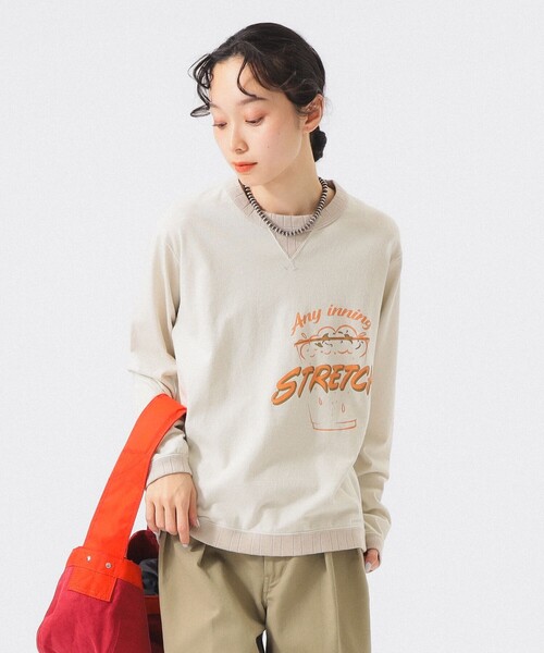 Jackman（ジャックマン）の「【別注】Jackman / ロゴ ロングスリーブ 25FW（Tシャツ/カットソー・レディース・ブルー/グレー/グリーン・ONE SIZE）」の15枚目の写真