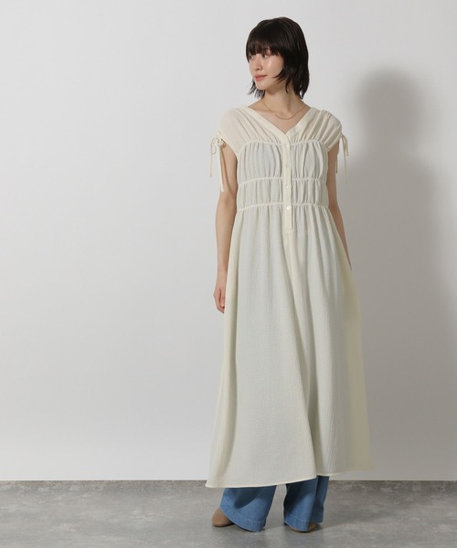 LAKOLE（ラコレ）の「【前後2WAY】肩ドロストワンピース / 575906（ワンピース・レディース・ブラウン/ブラック/アイボリー・FREE）」の21枚目の写真