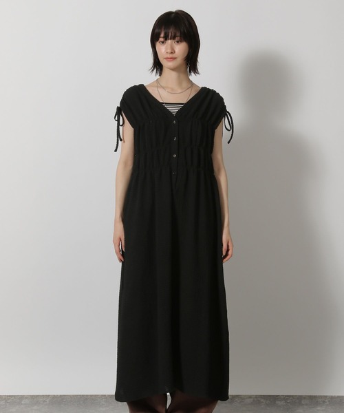 LAKOLE（ラコレ）の「【前後2WAY】肩ドロストワンピース / 575906（ワンピース・レディース・ブラウン/ブラック/アイボリー・FREE）」の18枚目の写真