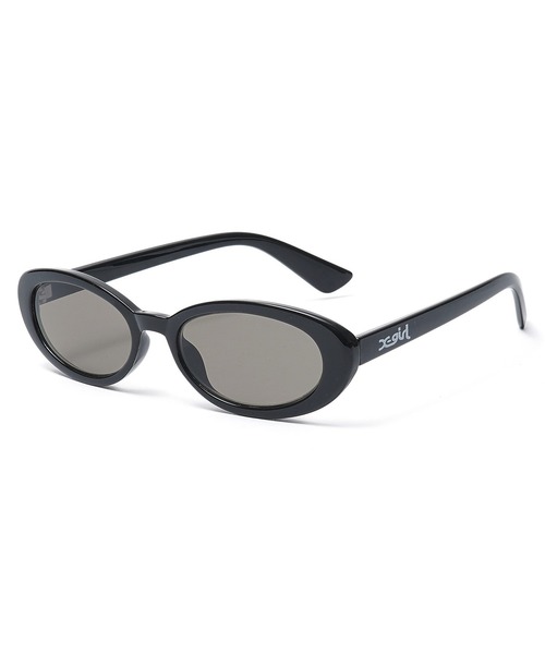 X-girl(エックスガール)の「OVAL SUNGLASSES(サングラス・レディース・ブラック/ブラウン・ONE SIZE)」の2枚目の写真