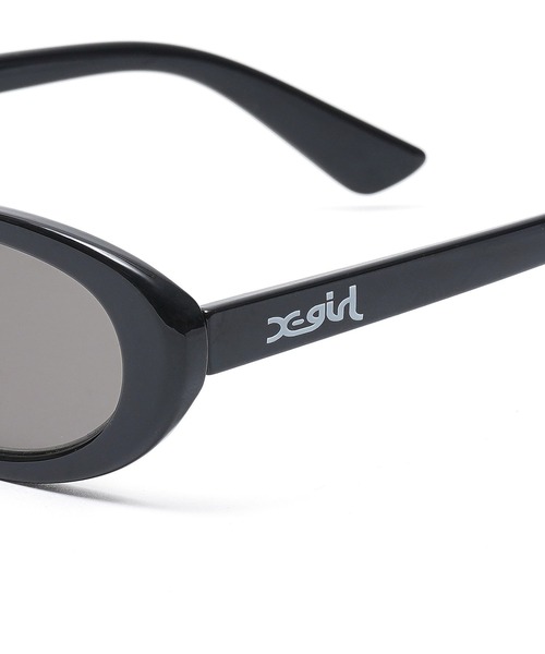 X-girl(エックスガール)の「OVAL SUNGLASSES(サングラス・レディース・ブラック/ブラウン・ONE SIZE)」の3枚目の写真