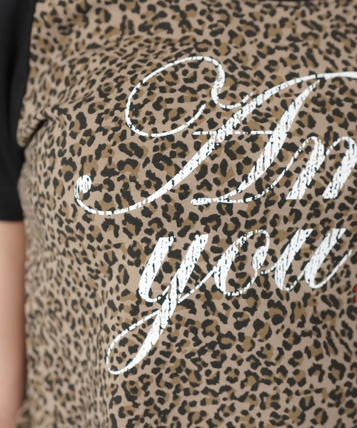 SPINNS(スピンズ)の「ラグラン半袖Tシャツ//ヒョウ柄リップ/レオパード(Tシャツ/カットソー・レディース・オフホワイト/ブラック系その他/ブラック・ONESIZE)」の19枚目の写真