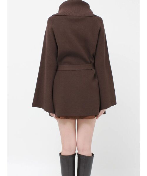 MERCURYDUO（マーキュリーデュオ）の「ベルテッドオフタートルニット（ニット/セーター・レディース・グレー/ブラウン・FREE）」の18枚目の写真